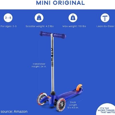 micro kickboard - mini original 3-wheeled